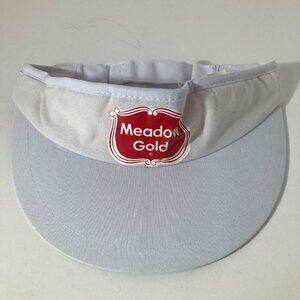 Mens Vintage Meadow Gold‎ Dairies Visor Adjustable Terry Sweat Band Cotton #4